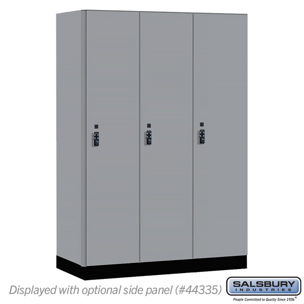 Salsbury 18" Wide Premier Wood Locker - Single Tier - 3 Wide - 6 Feet High - 21" Deep - Resettable Combination Locks