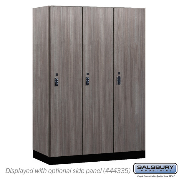 Salsbury 18" Wide Premier Wood Locker - Single Tier - 3 Wide - 6 Feet High - 21" Deep - Resettable Combination Locks