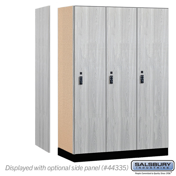 Salsbury 18" Wide Premier Wood Locker - Single Tier - 3 Wide - 6 Feet High - 21" Deep - Resettable Combination Locks