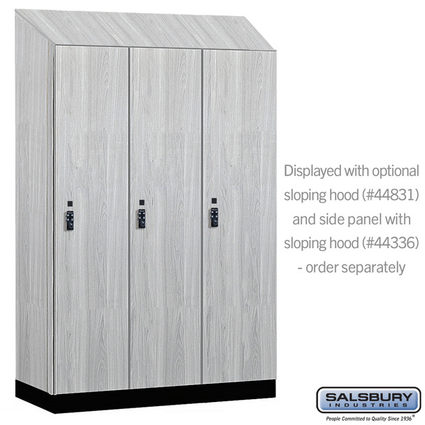 Salsbury 18" Wide Premier Wood Locker - Single Tier - 3 Wide - 6 Feet High - 21" Deep - Resettable Combination Locks