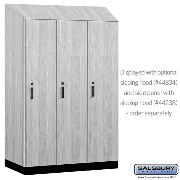 Salsbury 18" Wide Premier Wood Locker - Single Tier - 3 Wide - 6 Feet High - 24" Deep - Electronic Locks