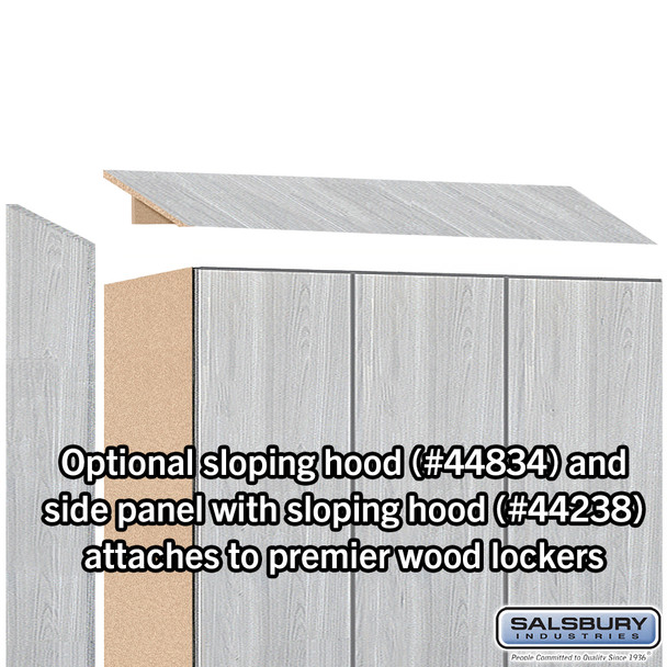 Salsbury 18" Wide Premier Wood Locker - Double Tier - 3 Wide - 6 Feet High - 24" Deep - Electronic Locks