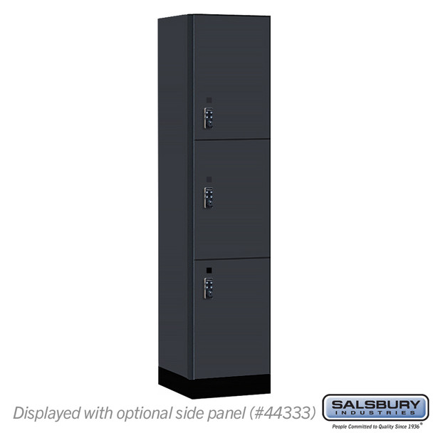 Salsbury 18" Wide Premier Wood Locker - Triple Tier - 1 Wide - 6 Feet High - 18" Deep - Resettable Combination Locks