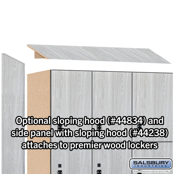 18" Wide Premier Wood Locker - Triple Tier - 3 Wide - 6 Feet High - 24" Deep - Resettable Combination Locks