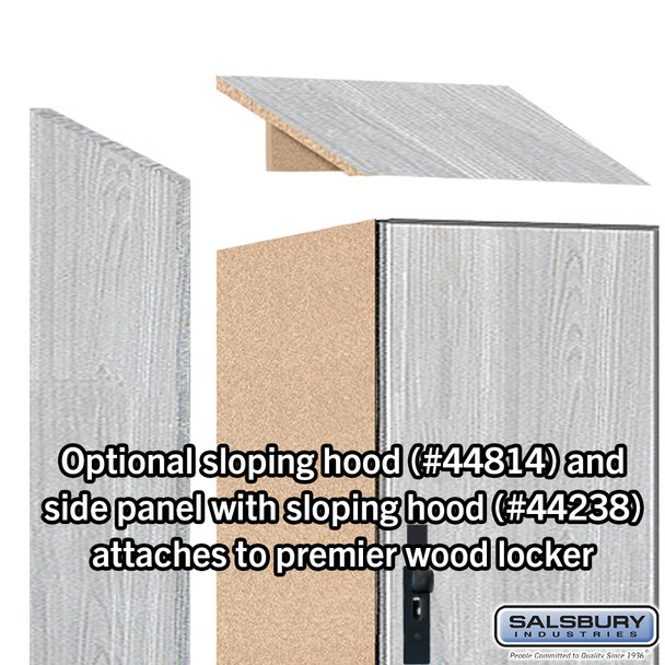 Salsbury 18" Wide Premier Wood Locker - Triple Tier - 1 Wide - 6 Feet High - 24" Deep  - Hasp