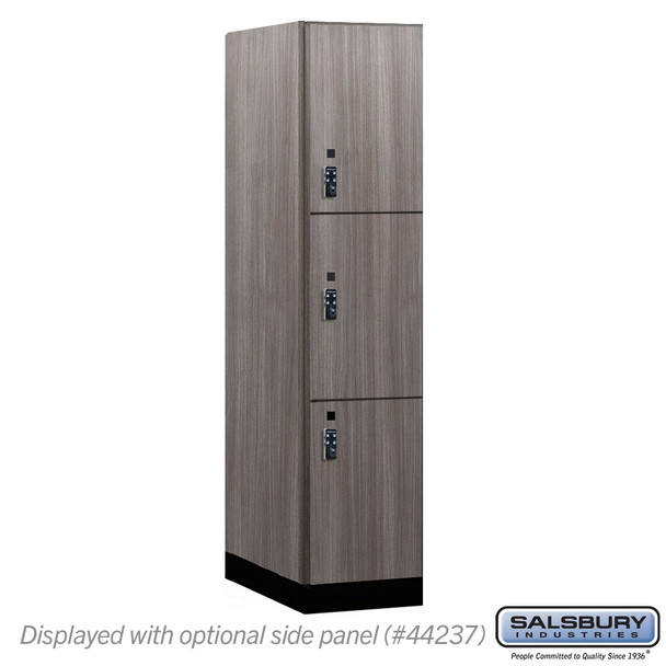Salsbury 18" Wide Premier Wood Locker - Triple Tier - 1 Wide - 6 Feet High - 24" Deep - Resettable Combination Locks