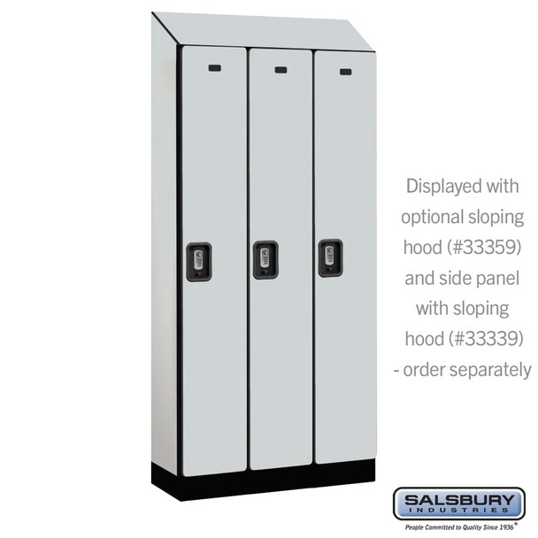 Salsbury 12" Wide Single Tier Designer Wood Locker - 3 Wide - 6 Feet High - 15 Inches Deep - - Electronic Locks