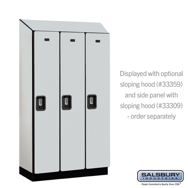 Salsbury 12" Wide Single Tier Designer Wood Locker - 3 Wide - 5 Feet High - 15 Inches Deep - - Electronic Locks