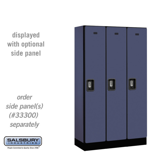 Salsbury 12" Wide Single Tier Designer Wood Locker - 3 Wide - 5 Feet High - 15 Inches Deep - - Electronic Locks