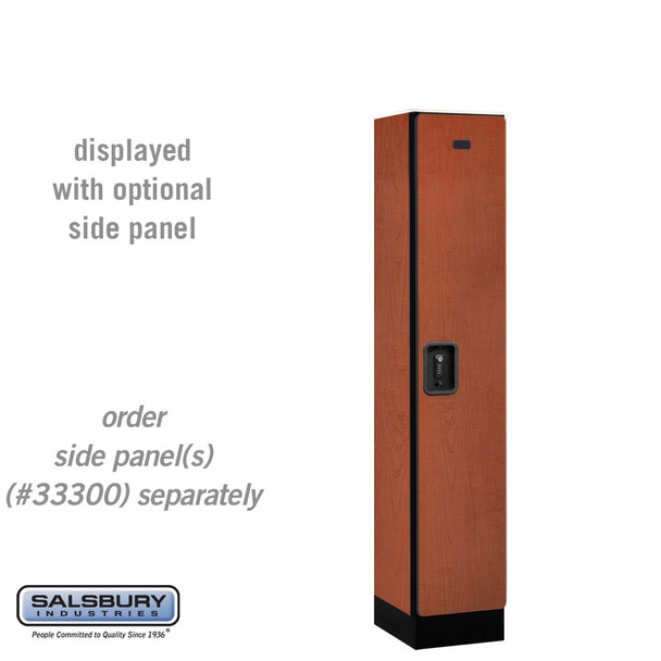 Salsbury 12" Wide Single Tier Designer Wood Locker - 1 Wide - 5 Feet High - 15 Inches Deep - - Resettable Combination Locks