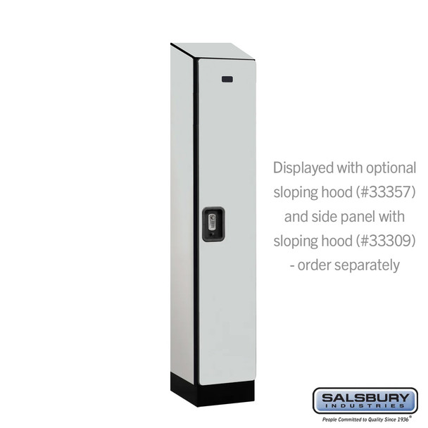 Salsbury 12" Wide Single Tier Designer Wood Locker - 1 Wide - 5 Feet High - 15 Inches Deep - - Resettable Combination Locks