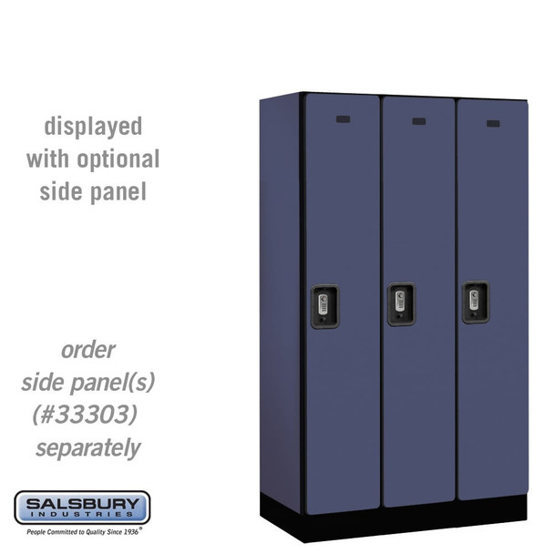 Salsbury 12" Wide Single Tier Designer Wood Locker - 3 Wide - 5 Feet High - 18 Inches Deep - - Electronic Locks