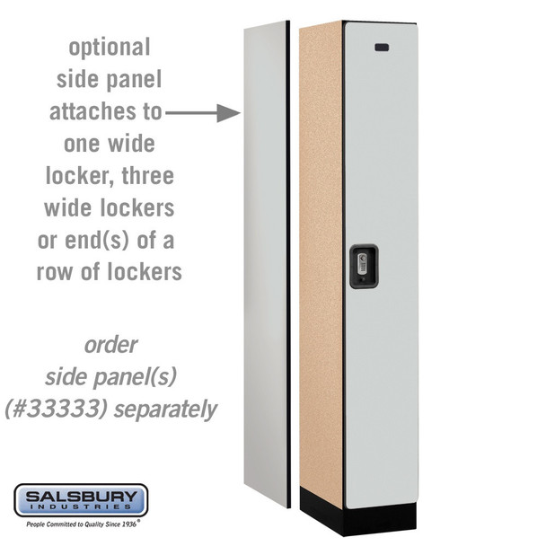 Salsbury 12" Wide Single Tier Designer Wood Locker - 1 Wide - 6 Feet High - 21 Inches Deep - - Electronic Locks