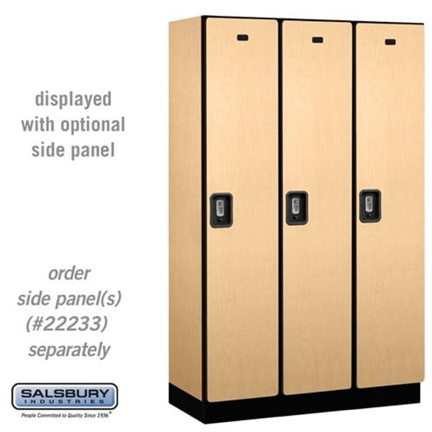 Salsbury 15" Wide Single Tier Designer Wood Locker - 3 Wide - 6 Feet High - 21 Inches Deep - - Electronic Locks