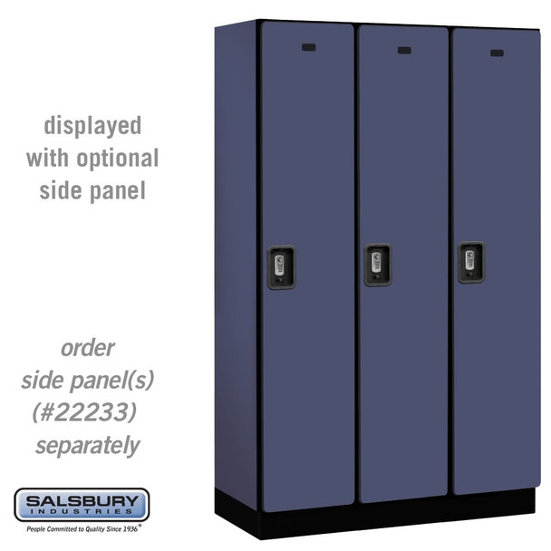 Salsbury 15" Wide Single Tier Designer Wood Locker - 3 Wide - 6 Feet High - 21 Inches Deep - - Electronic Locks
