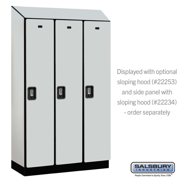 Salsbury 15" Wide Single Tier Designer Wood Locker - 3 Wide - 6 Feet High - 21 Inches Deep - - Electronic Locks