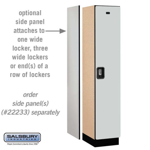 Salsbury 15" Wide Single Tier Designer Wood Locker - 1 Wide - 6 Feet High - 21 Inches Deep - - Electronic Locks