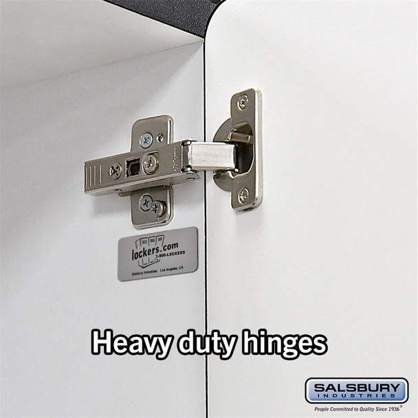 Salsbury 15" Wide Double Tier Designer Wood Locker - 1 Wide - 6 Feet High - 18 Inches Deep - - Resettable Combination Locks