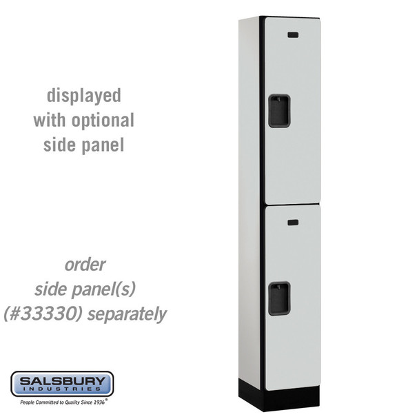 Salsbury 12" Wide Double Tier Designer Wood Locker - 1 Wide - 6 Feet High - 18 Inches Deep - - Hasps