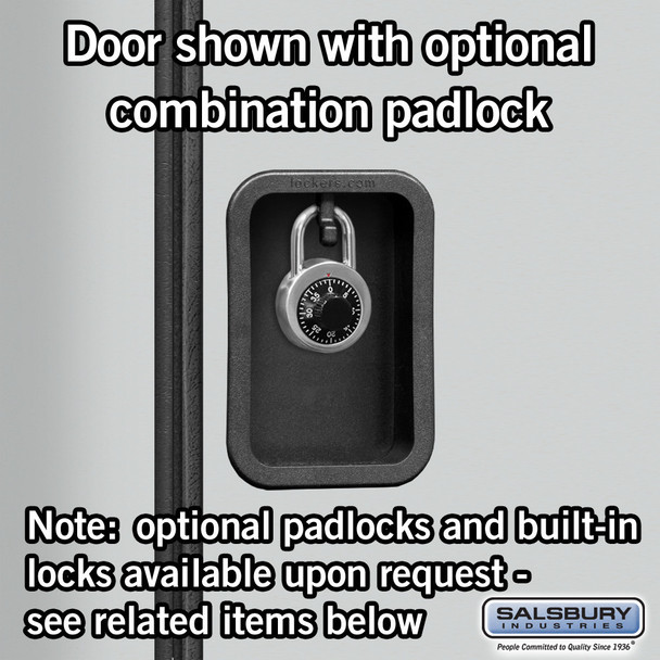 Salsbury 12" Wide Triple Tier Designer Wood Locker - 3 Wide - 6 Feet High - 18 Inches Deep - Hasps