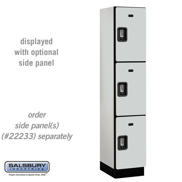 Salsbury 15" Wide Four Tier Designer Wood Locker - 1 Wide - 6 Feet High - 18 Inches Deep - Electronic Locks