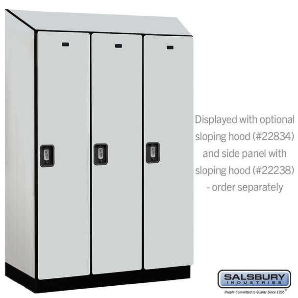 Salsbury 18" Wide Single Tier Designer Wood Locker - 3 Wide - 6 Feet High - 18 Inches Deep - - Electronic Locks
