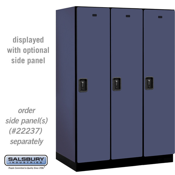 Salsbury 18" Wide Single Tier Designer Wood Locker - 3 Wide - 6 Feet High - 21 Inches Deep - - Electronic Locks