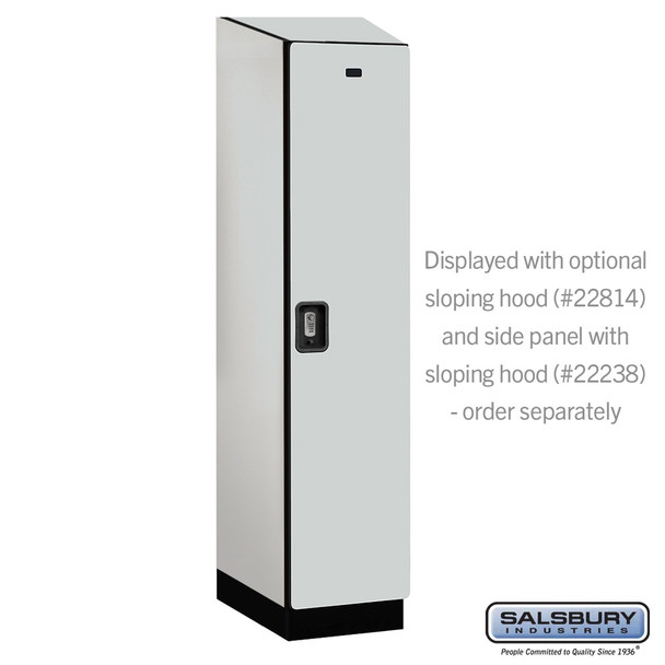 Salsbury 18" Wide Single Tier Designer Wood Locker - 1 Wide - 6 Feet High - 21 Inches Deep - - Resettable Combination Locks