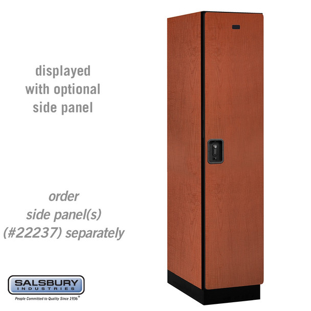 Salsbury 18" Wide Single Tier Designer Wood Locker - 1 Wide - 6 Feet High - 21 Inches Deep - - Resettable Combination Locks