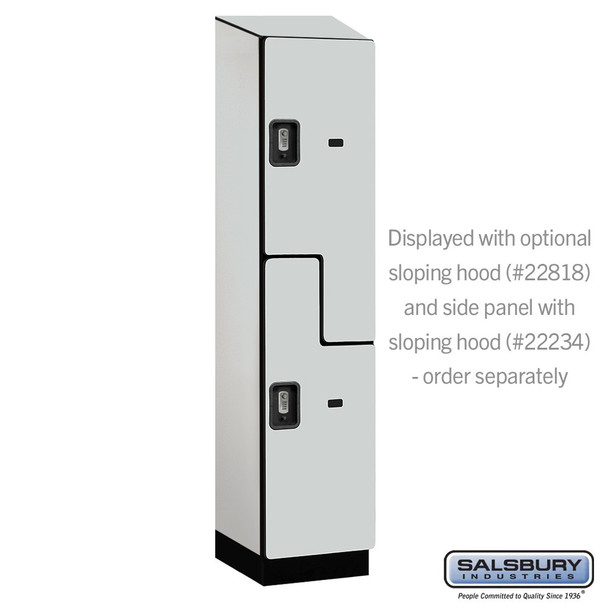 Copy of Salsbury 18" Wide Double Tier 'S' Style Designer Wood Locker - 1 Wide - 6 Feet High - 24 Inches Deep - - Resettable Combination Locks