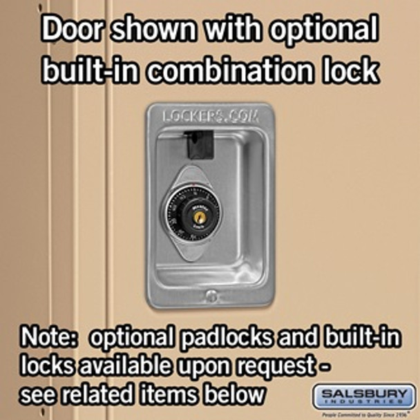 18 Inch Extra Wide Standard Metal Locker - Triple Tier 3 6 Feet High 21 Inches Deep Tan