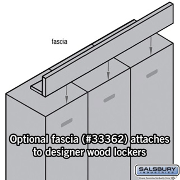 Front Filler - Fascia for Designer Lockers Cherry
