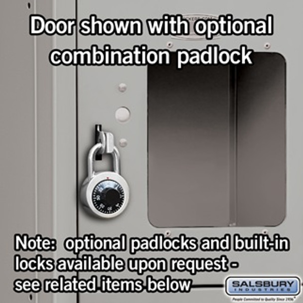 See-Through Metal Locker - Six Tier Box Style 3 Wide 6 Feet High 12 Inches Deep Gray Assem