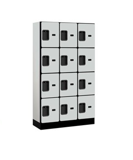 12" Wide Four Tier Designer Wood Locker - 3 Wide - 5 Feet High - 15 Inches Deep