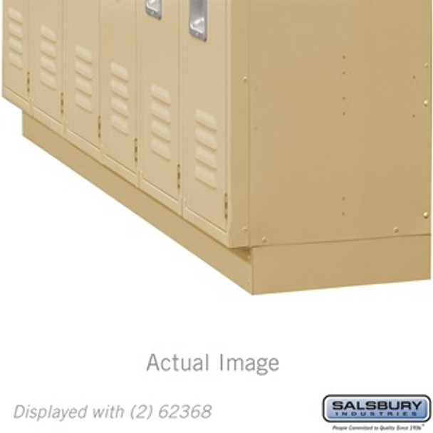 Zee Base Kit - 4 Inches High, 6 Foot Length for 18 Inch Deep Metal Lockers (Includes Front