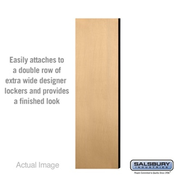Double End Side Panel - for 18 Inch Deep Extra Wide Designer Wood Locker without Sloping Hood Ma
