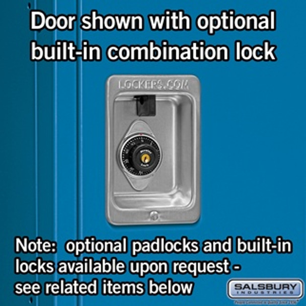 Extra Wide Standard Metal Locker - Double Tier 3 6 Feet High 18 Inches Deep Blue Unas