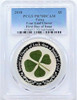 2018 $5 Proof Palau PR70 PCGS FDOI REAL Four Leaf Clover Embedded ONLY 2018 MINTED