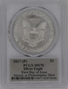 2017-(P) Silver Eagle MS70 PCGS First Day of Issue Thomas Cleveland Freedom label