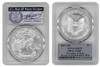 2017-(P) Silver Eagle MS70 PCGS First Day of Issue Thomas Cleveland Veteran label