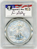 2015-W  Burnished Silver Eagle SP 70 PCGS Moy Signed