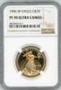 1996 W $25 Proof Gold Eagle PF70 NGC Ultra Cameo brown label