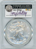 2007-W $1 Burnished Silver Eagle SP70 PCGS Gary Whitley