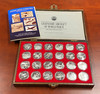 1991 $50 Marshal Islands Silver WWII Legendary Aircraft 24-coin Box Set 