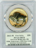 2013-W Rev. Proof $50 Gold Buffalo PR70 PCGS 100th Anniv. First Strike T. Cleveland Minuteman