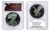 2021-S $1 Proof Silver Eagle PR70 PCGS Type-2 FDOI T. Cleveland Angry Eagle