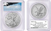 2021-(S) ASE MS70 PCGS T2 Emergency Issue Struck at San Francisco FDOI T. Cleveland blue eagle