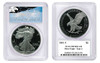 2021-S Proof ASE PR70DCAM PCGS Type 2 T. Cleveland blue eagle