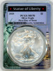 2020 ASE MS70 PCGS FDOI Statue of Liberty label and core