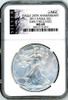 2011 ASE MS69 NGC Eagle 25th Anniversary Early Releases SILVER label